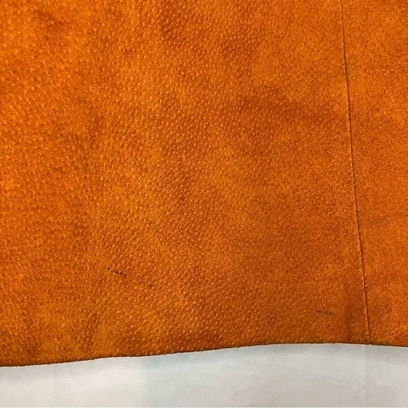 Chia Orange Womens Suede Mini Skirt Size 16 - Picture 12 of 14